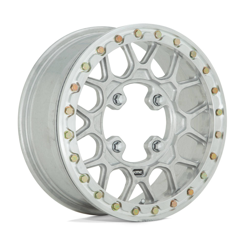 KMC Wheels KS435 Grenade Beadlock Forged 15x6 Raw Finish 38mm ET 112mm CB 4x137