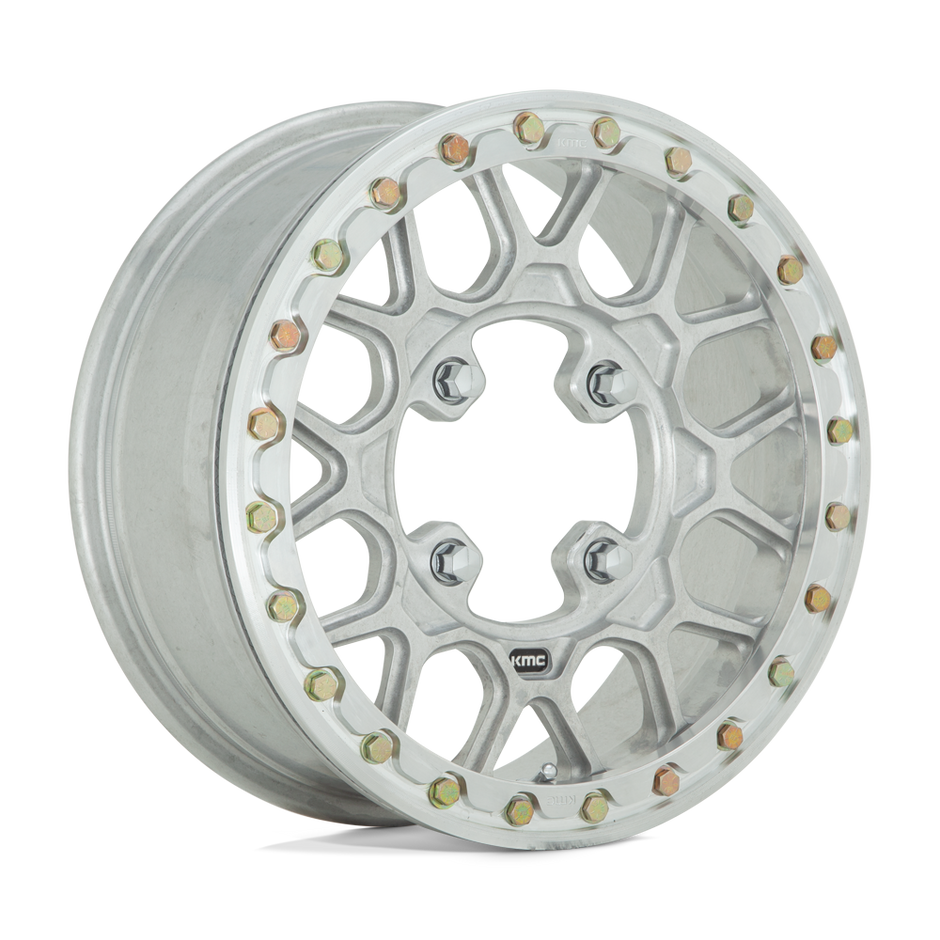 KMC Wheels KS435 Grenade Beadlock Forged 15x6 Raw Finish 38mm ET 112mm CB 4x137