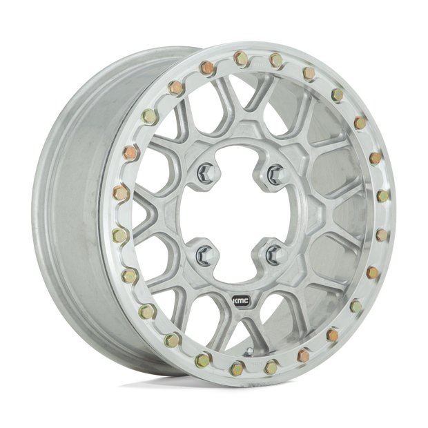 KMC Wheels KS435 Grenade Beadlock Forged 15x6 Raw Machined 38mm ET 99.1mm CB 4x137