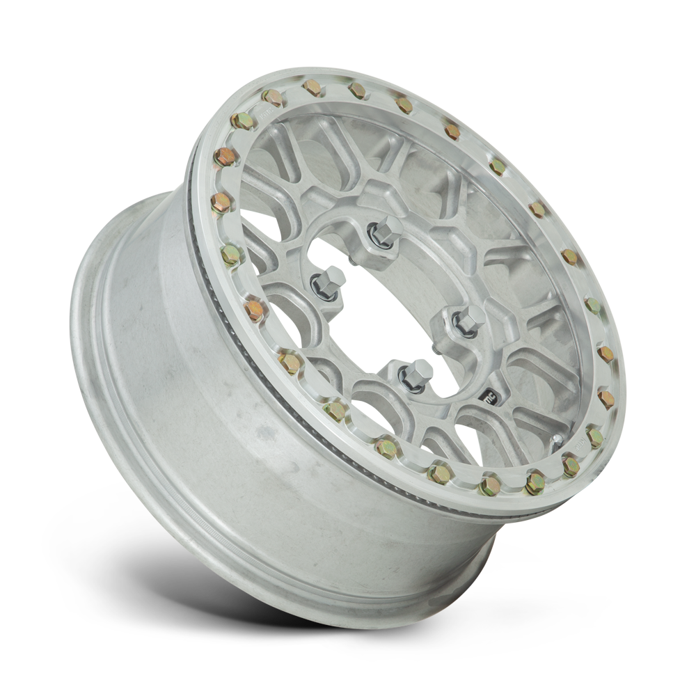 KMC Wheels KS435 Grenade Beadlock Forged 15x6 Raw Finish 38mm ET 112mm CB 4x137