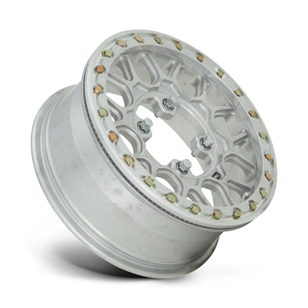 KMC Wheels KS435 Grenade Beadlock Forged 15x6 Raw Machined 38mm ET 99.1mm CB 4x137