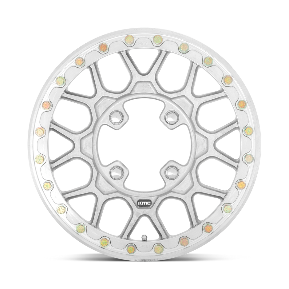 KMC Wheels KS435 Grenade Beadlock Forged 15x6 Raw Finish 38mm ET 112mm CB 4x137