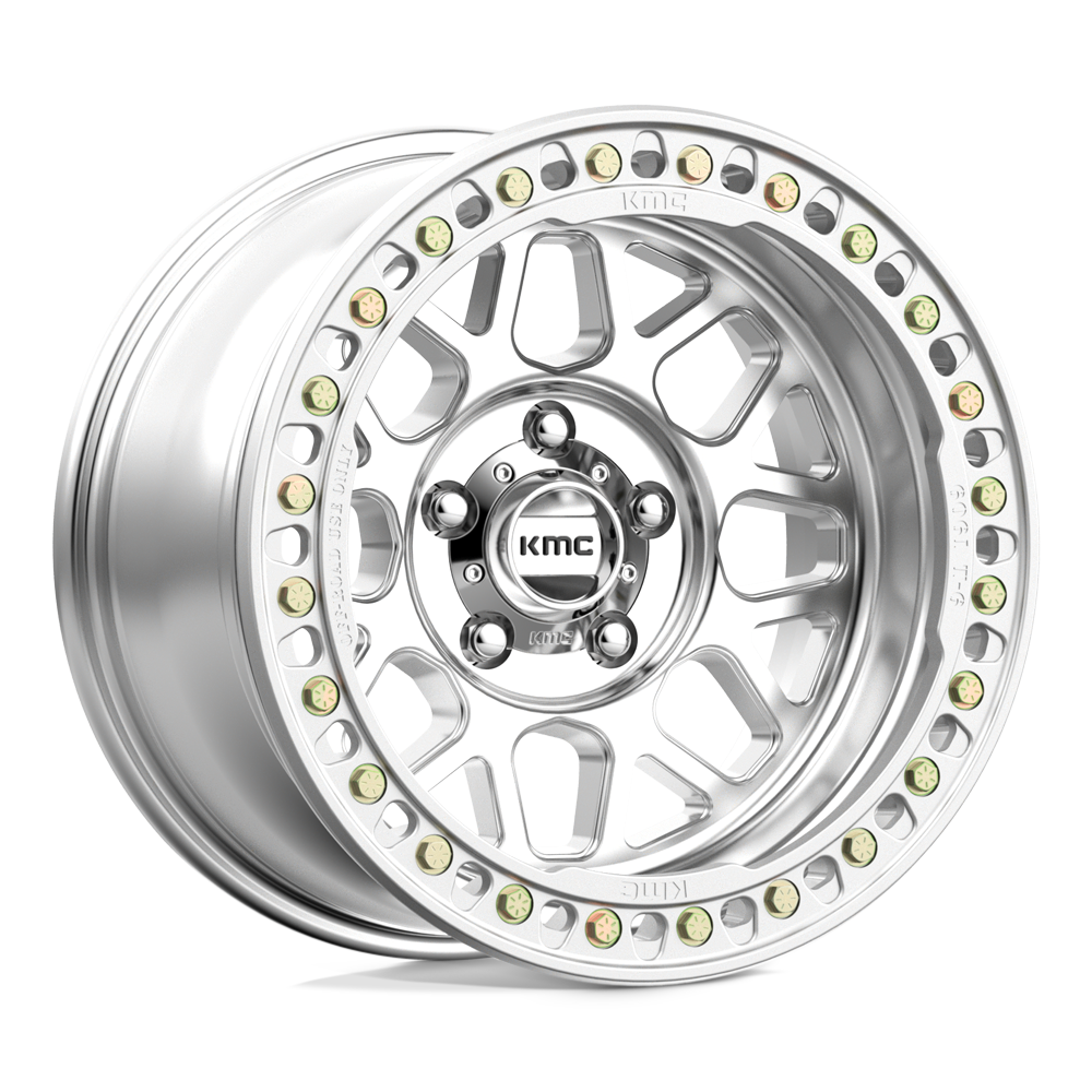 KMC Wheels KM235 Grenade Crawl Beadlock 17x8.5 Machined 0mm ET 108mm CB 6x165.1