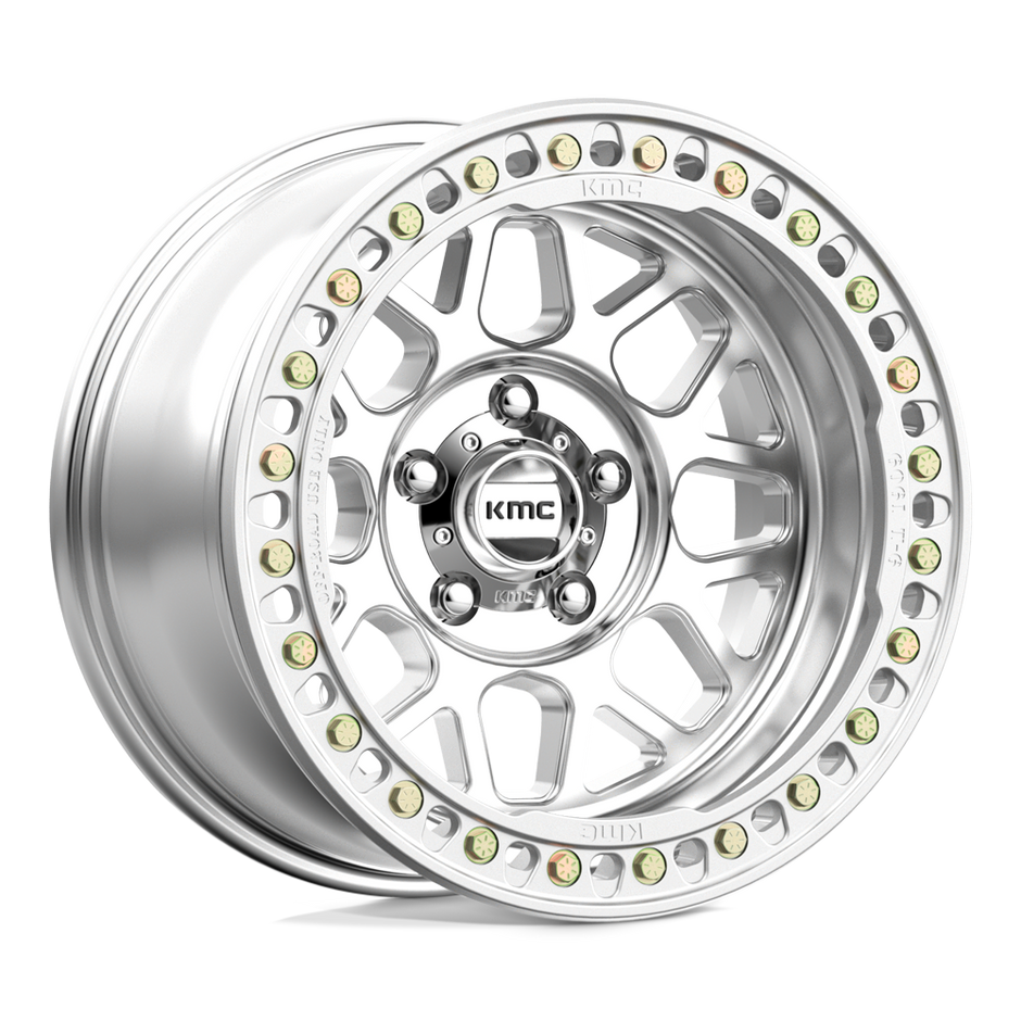 KMC Wheels KM235 Grenade Crawl Beadlock 17x8.5 Machined 0mm ET 108mm CB 6x165.1