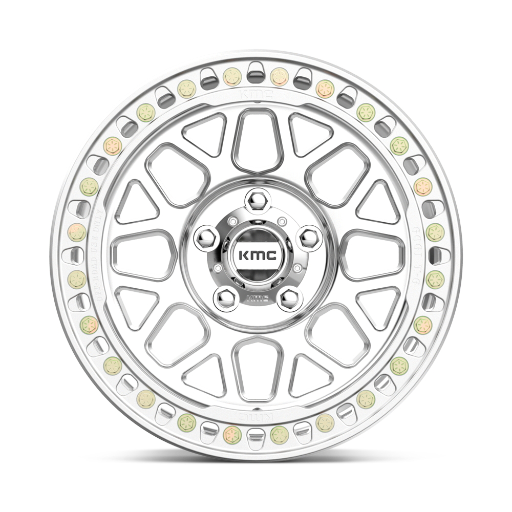 KMC Wheels KM235 Grenade Crawl Beadlock 17x8.5 Machined 0mm ET 108mm CB 6x165.1