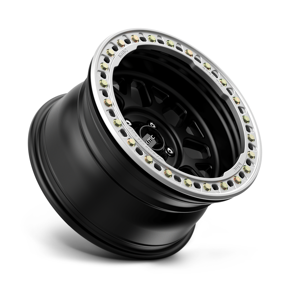 KMC Wheels KM235 Grenade Crawl Beadlock 17x8.5 Satin Black 0mm ET 108mm CB 6x165.1