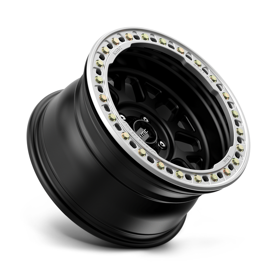 KMC Wheels KM235 Grenade Crawl Beadlock 17x8.5 Satin Black 0mm ET 108mm CB 6x165.1