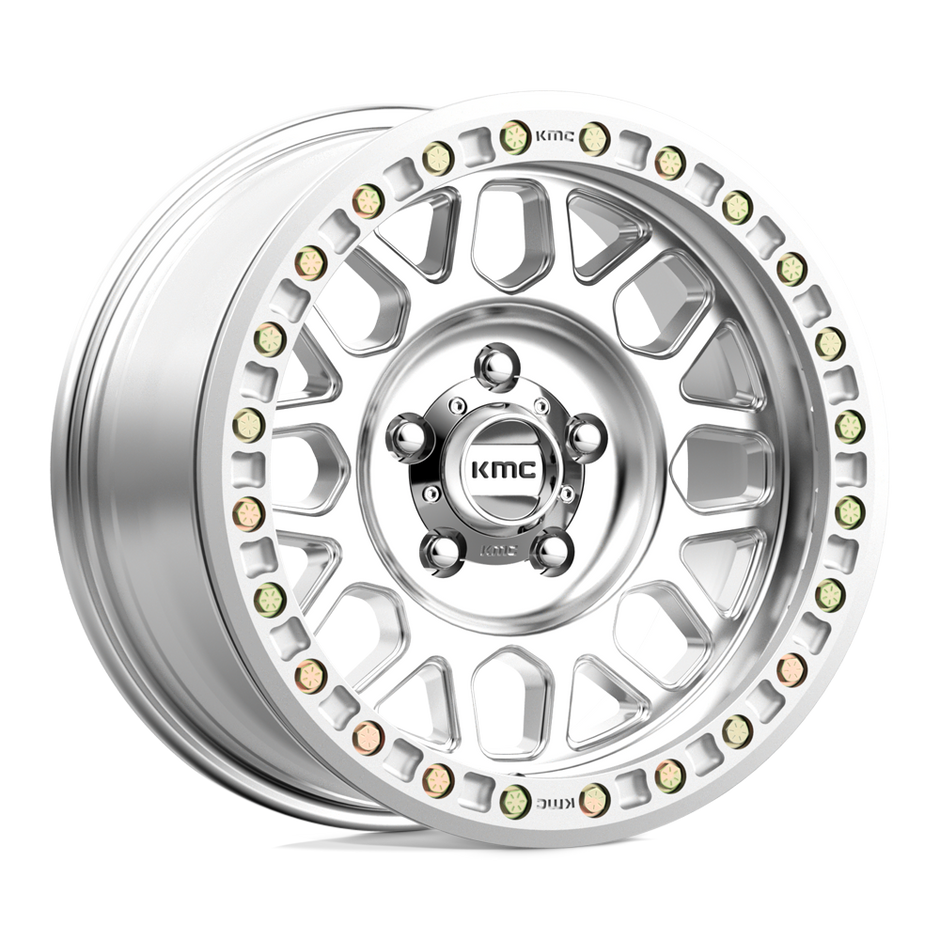 KMC Wheels KM234 Grenade Desert Beadlock 17x8.5 Machined 0mm ET 108mm CB 6x165.1