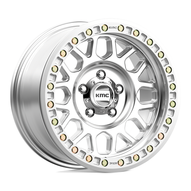 KMC Wheels KM234 Grenade Desert Beadlock 17x8.5 Machined 0mm ET 108mm CB 6x165.1