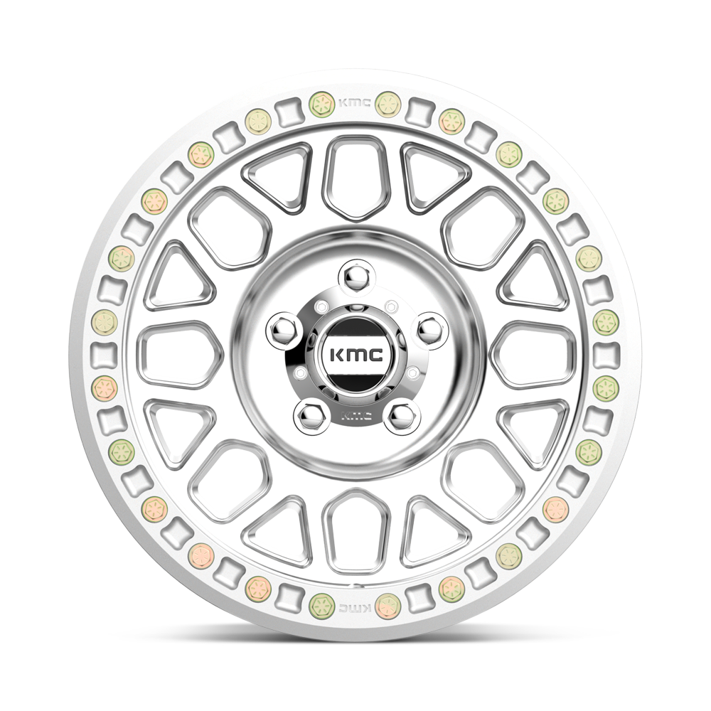 KMC Wheels KM234 Grenade Desert Beadlock 17x8.5 Machined 0mm ET 108mm CB 6x165.1