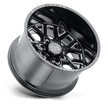 Black Rhino Hard Alloys Grimlock 20x11.5 Gloss Black & Milled -44mm ET 71.5mm CB 5x127