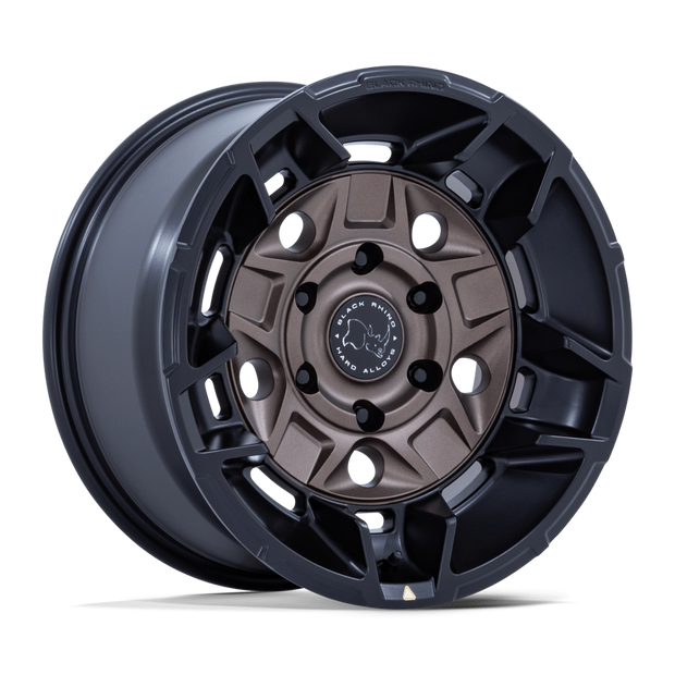 Black Rhino Hard Alloys BR028 Guard 17x8.5 Burnt Bronze w/Matte Black Lip 35mm ET 71.6mm CB 5x130