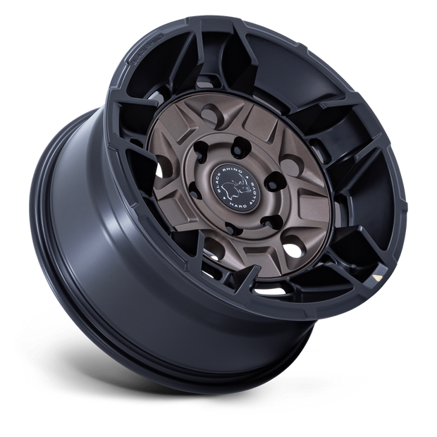 Black Rhino Hard Alloys BR028 Guard 17x8.5 Burnt Bronze w/Matte Black Lip 35mm ET 71.6mm CB 5x130