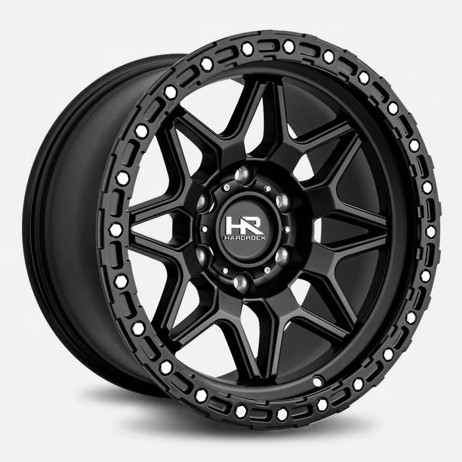 Hardrock Offroad H105 20x10 Matte Black-Black B/L -19mm ET 87mm CB 5x139.7 wheel