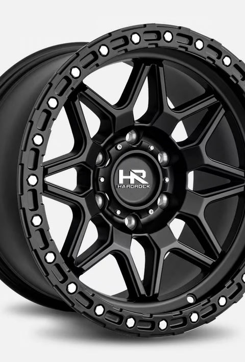 Hardrock Offroad H105 20x10 Matte Black-Black B/L -19mm ET 87mm CB 5x139.7 wheel