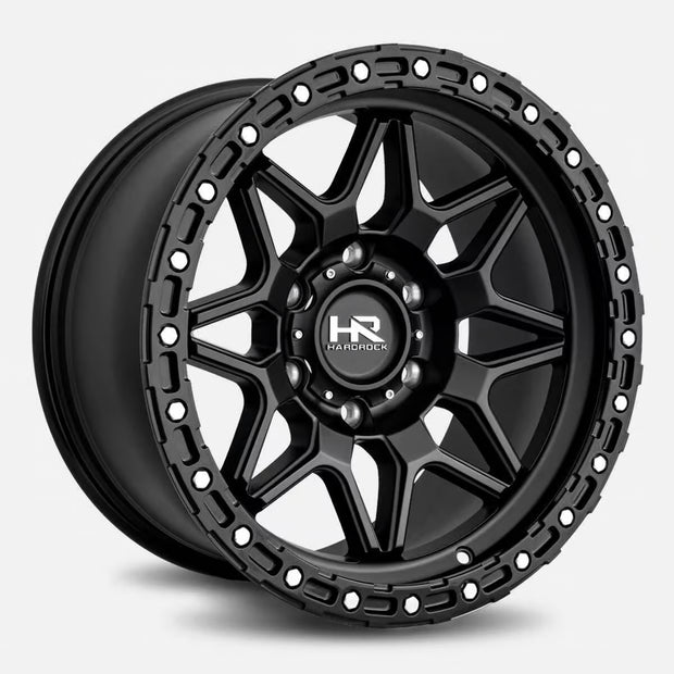 Hardrock Offroad H105 20x10 Matte Black-Black B/L -19mm ET 87mm CB 5x139.7 wheel