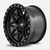 Hardrock Offroad H105 20x10 Matte Black-Black B/L -19mm ET 87mm CB 5x139.7 wheel