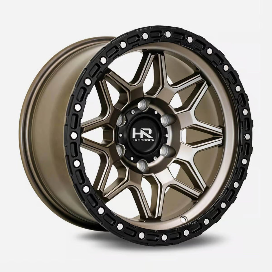 Hardrock Offroad H105 20x10 Matte Bronze-Black B/L -19mm ET 110.3mm CB 5x150 wheel
