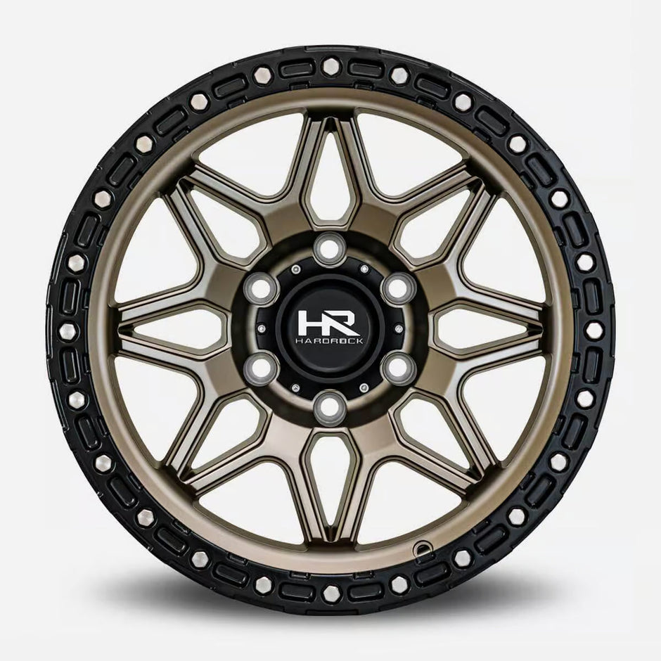 Hardrock Offroad H105 20x10 Matte Bronze-Black B/L -19mm ET 108mm CB 6x139.7 wheel