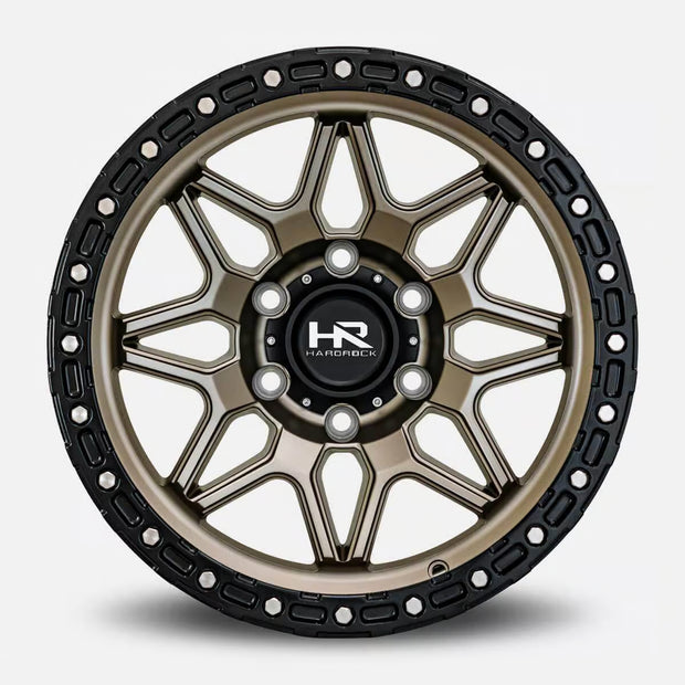 Hardrock Offroad H105 20x10 Matte Bronze-Black B/L -19mm ET 87mm CB 5x139.7 wheel