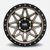 Hardrock Offroad H105 20x10 Matte Bronze-Black B/L -19mm ET 87mm CB 5x139.7 wheel