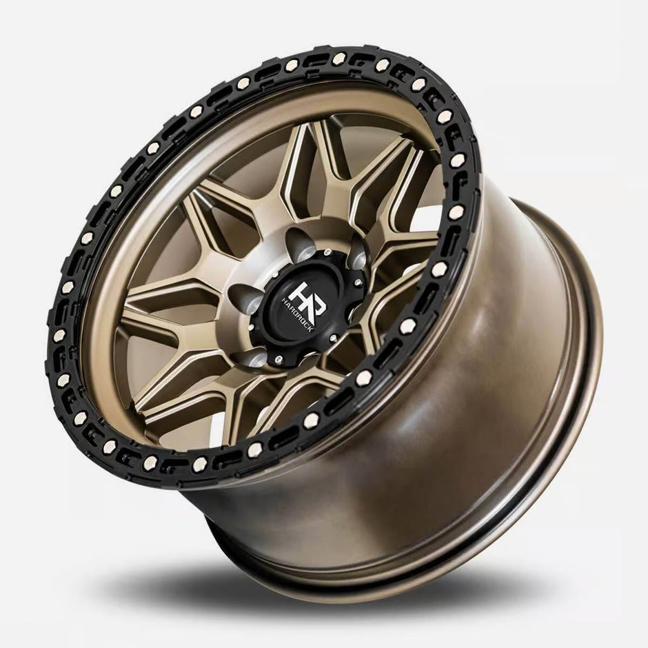 Hardrock Offroad H105 20x10 Matte Bronze-Black B/L -19mm ET 110.3mm CB 5x150 wheel