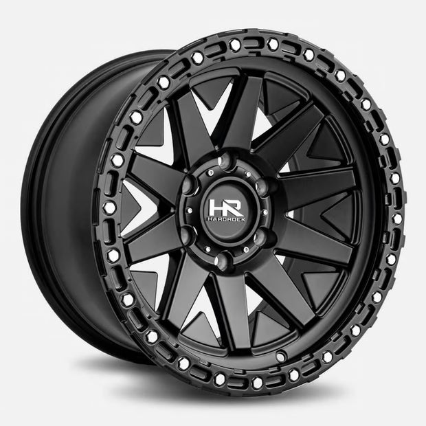 Hardrock Offroad H106 17x9 Matte Black-Black B/L -12mm ET 108mm CB 6x139.7 wheel