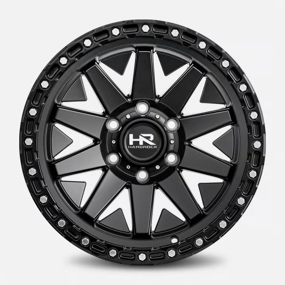 Hardrock Offroad H106 17x9 Matte Black-Black B/L wheel