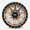 Hardrock Offroad H106 17x9 Matte Bronze-Black B/L wheel