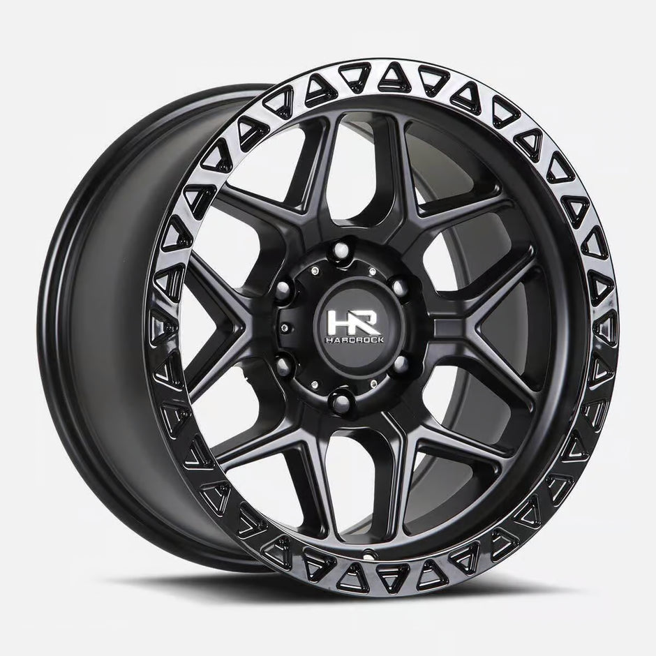 Hardrock Offroad H107 20x10 Matte Black-Black B/L -19mm ET 87mm CB 5x139.7 wheel