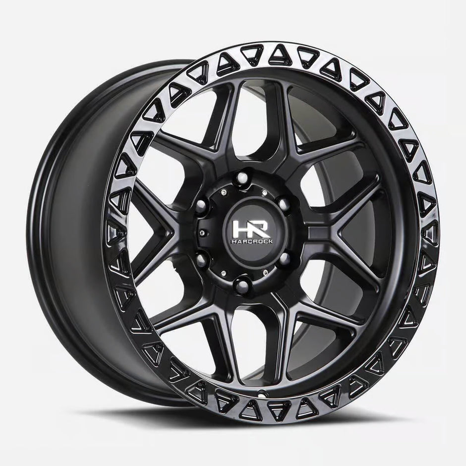 Hardrock Offroad H107 20x10 Matte Black-Black B/L -19mm ET 110.3mm CB 5x150 wheel