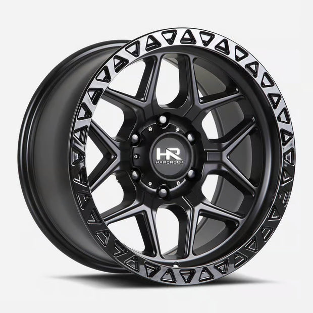 Hardrock Offroad H107 17x9 Matte Black-Black B/L wheel