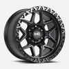 Hardrock Offroad H107 20x10 Matte Black-Black B/L -19mm ET 87mm CB 5x139.7 wheel