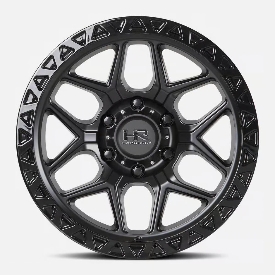 Hardrock Offroad H107 20x10 Matte Black-Black B/L -19mm ET 87mm CB 5x139.7 wheel