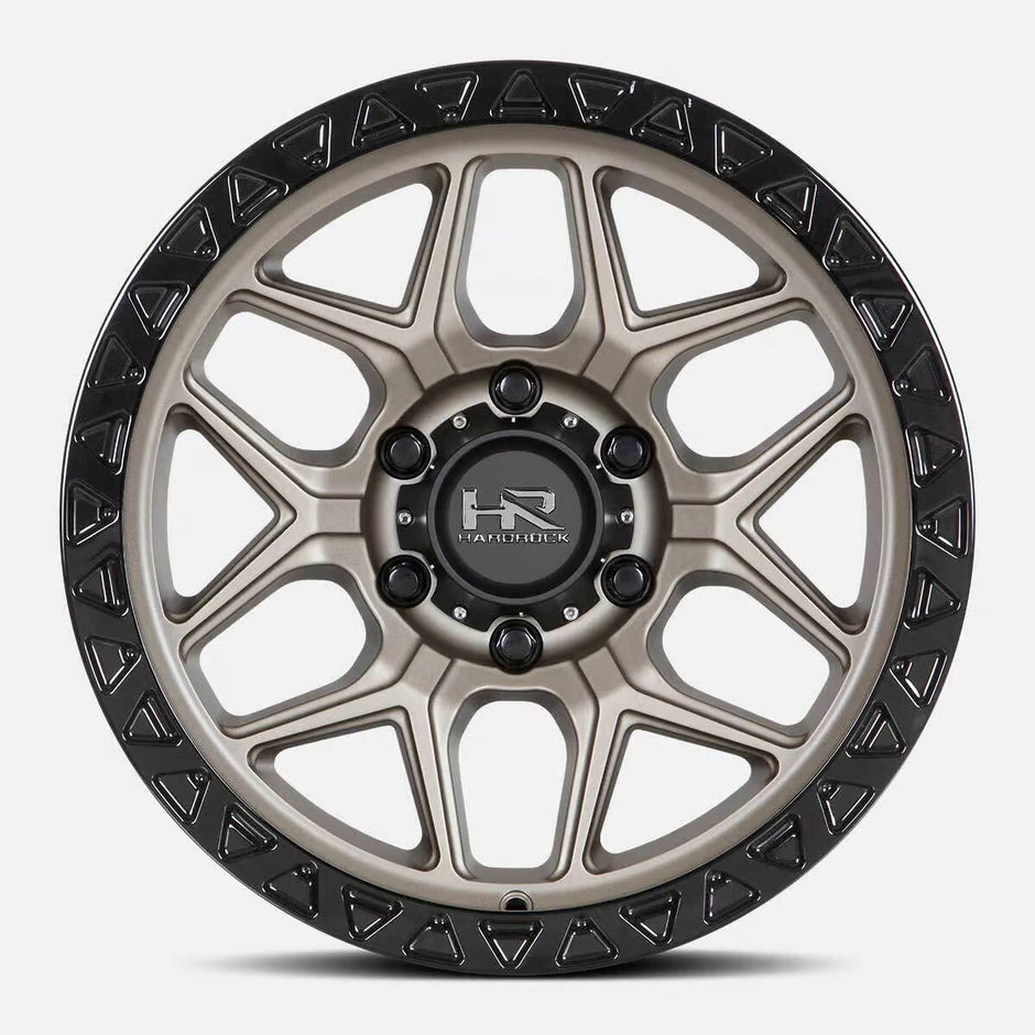 Hardrock Offroad H107 20x10 Matte Bronze-Black B/L -19mm ET 87mm CB 5x139.7 wheel