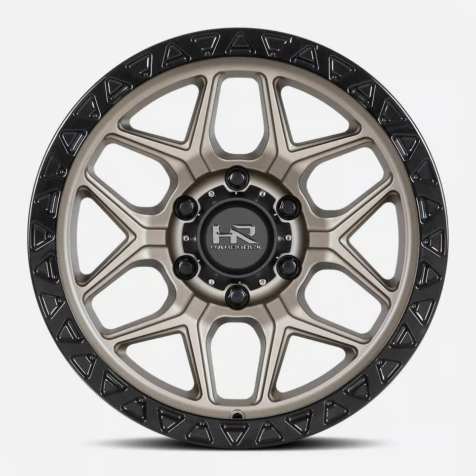 Hardrock Offroad H107 17x9 Matte Bronze-Black B/L wheel