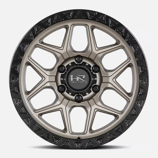 Hardrock Offroad H107 20x10 Matte Bronze-Black B/L -19mm ET 87mm CB 5x139.7 wheel