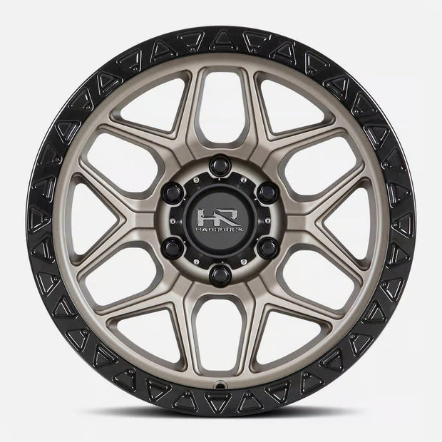 Hardrock Offroad H107 17x9 Matte Bronze-Black B/L wheel