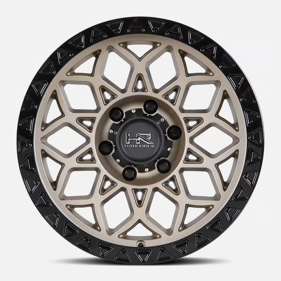 Hardrock Offroad H108 20x10 Matte Bronze-Black B/L -19mm ET 87mm CB 5x139.7 wheel