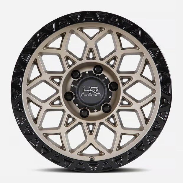 Hardrock Offroad H108 17x9 Matte Bronze-Black B/L -12mm ET 78.1mm CB 5x127 wheel