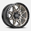Hardrock Offroad H109 20x10 Matte Bronze-Black B/L -19mm ET 87mm CB 5x139.7 wheel