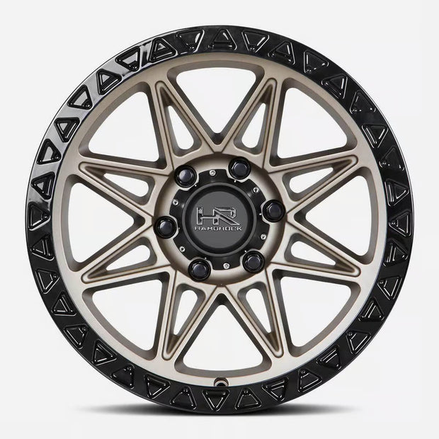 Hardrock Offroad H109 20x10 Matte Bronze-Black B/L -19mm ET 78.1mm CB 5x127 wheel