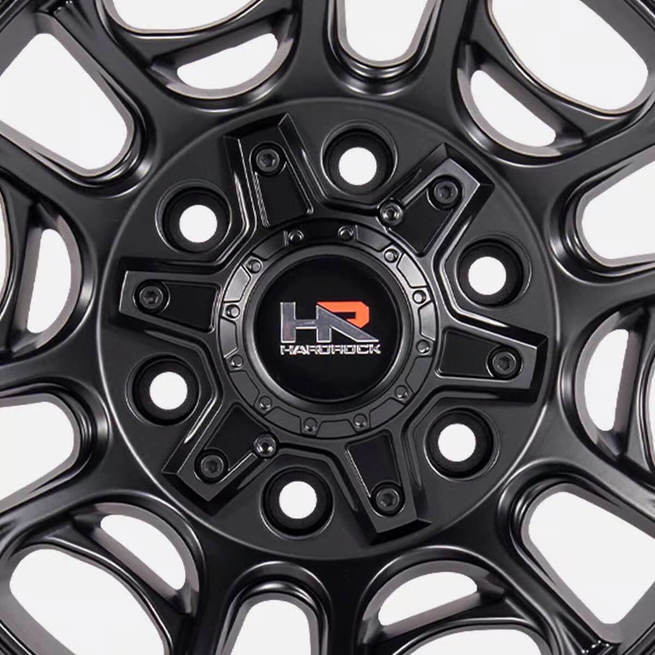 Hardrock Offroad H111 20x10 Satin Black -19mm ET 106.1mm CB 6x139.7 wheel