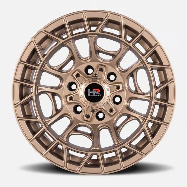 Hardrock Offroad H111 20x10 Satin Bronze -19mm ET 106.1mm CB 6x139.7 wheel