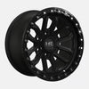 Hardrock Offroad H112 20x10 Satin Black-Gloss Black B/L -19mm ET 106.1mm CB 6x139.7 wheel