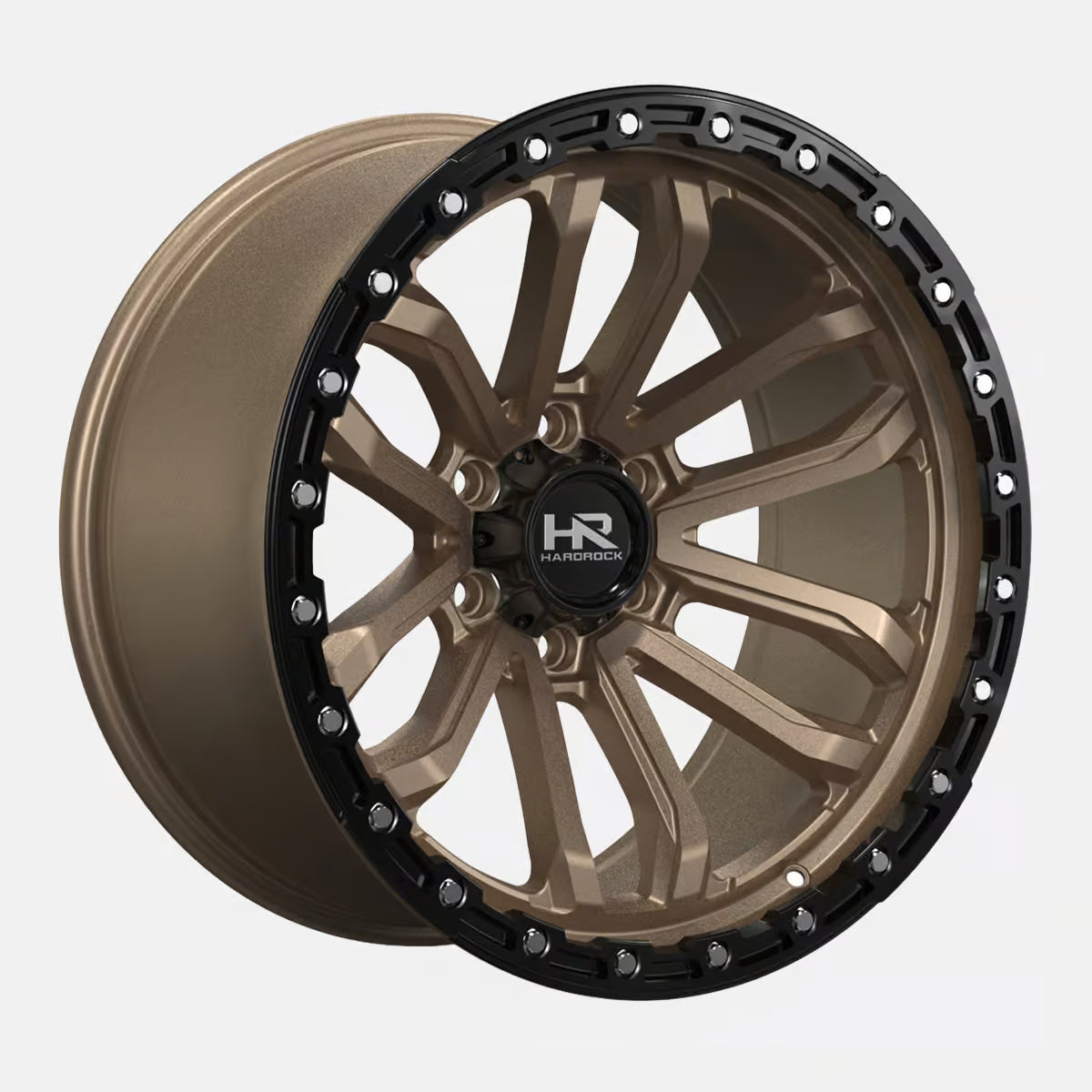 Hardrock Offroad H112 17x9 Satin Bronze-Gloss Black B/L wheel