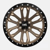 Hardrock Offroad H112 20x10 Satin Bronze-Gloss Black B/L -19mm ET 106.1mm CB 6x139.7 wheel