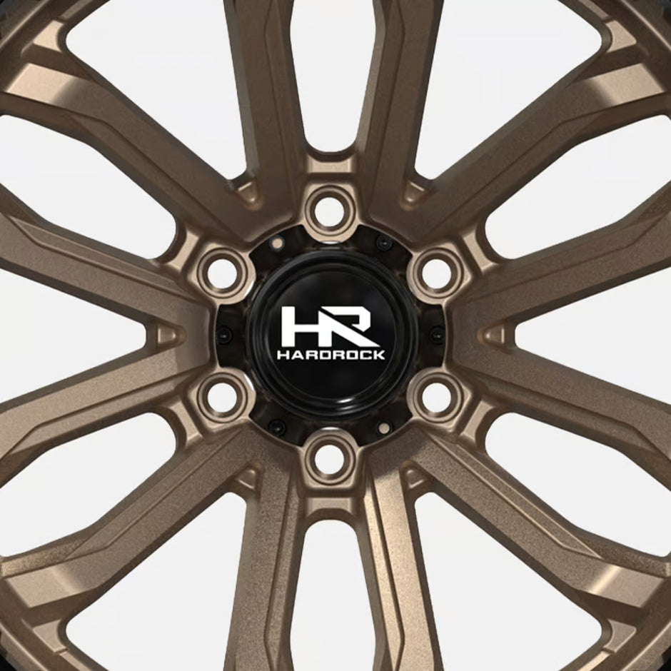 Hardrock Offroad H112 20x10 Satin Bronze-Gloss Black B/L -19mm ET 106.1mm CB 6x139.7 wheel