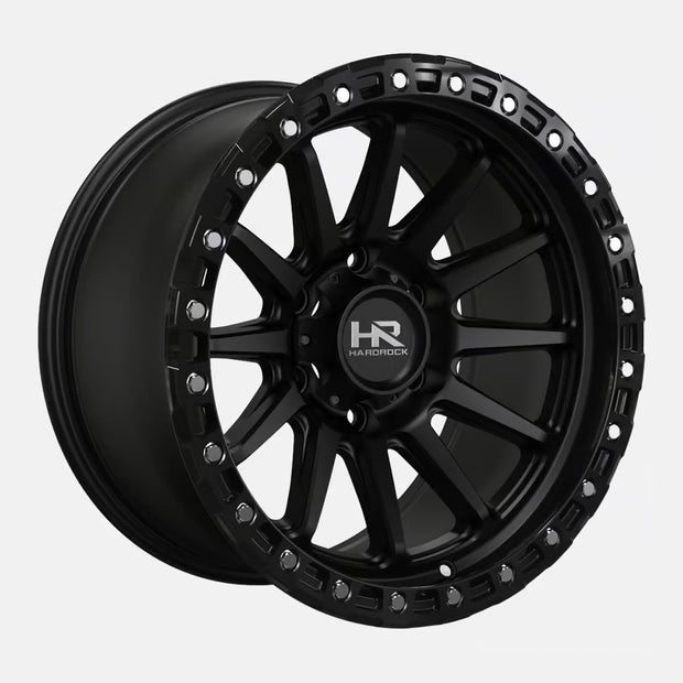 Hardrock Offroad H113 20x10 Satin Black-Gloss Black B/L -19mm ET 106.1mm CB 6x139.7 wheel