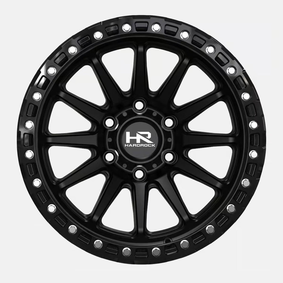 Hardrock Offroad H113 17x9 Satin Black-Gloss Black B/L wheel